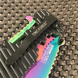 8.5” Tac Force Heavy Duty Spring Assisted Rainbow Tactical Pocket Knife