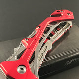 7.75" MTech USA Tanto Red Spring Assisted Pocket Knife MTA997RD - Frontier Blades