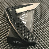 8.5" Mtech Spring Assisted Tactical Black EDC Pocket Knife MTA931BK - Frontier Blades