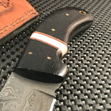 8" Real Damascus Steel Wenge Skinner Knife