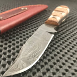 7.5" Mini Stag Handmade Damascus Skinning Knife