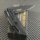 8.5" Tac Force Champagne EDC Rescue Black Pocket Knife TF-930CP - Frontier Blades