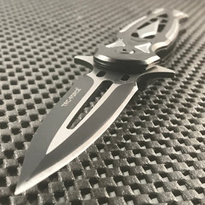 8.25" Tac Force Speedster Model Gray Stiletto Pocket Knife