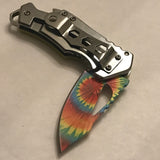 5.75" MTech USA Tactical Compact Mini Yellow Bottle Opener Pocket Knife - Frontier Blades