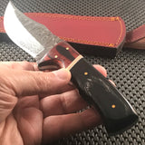 Custom Handmade Raindrop Damascus Steel Knife