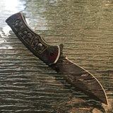 Dark Side Blades Ballistic Fantasy Skull Pocket Knife