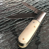 Copy of 7.5" Rite Edge Barlow Wood Handle Double Blade Pocket Knife - Frontier Blades