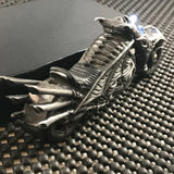 8" Biker Fantasy Dragon Motorcycle Folding Pocket Knife LED Light - Frontier Blades