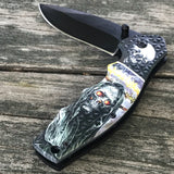 7.75" Night watcher Spring Assisted Outdoor Every Day Carry Folding Knife
