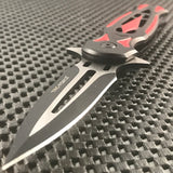8.25" Tac Force Speedster Model Red Stiletto Pocket Knife