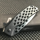 Two 8.5" Mtech Spring Assisted Tactical Black Pocket Knife MTA931BK - Frontier Blades