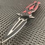 8.25" Tac Force Speedster Model Red Stiletto Pocket Knife