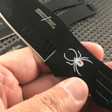 8.0" Perfect Point RC-1793B Black Spider Throwing Knife Set w/ Sheath
