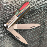 Copy of Copy of 7.5" Rite Edge Barlow Wood Handle Double Blade Pocket Knife - Frontier Blades