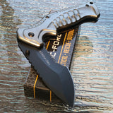 8.0" Tac Force Gray Tactical Karambit Pocket Knife TF-993GY - Frontier Blades