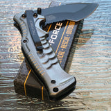 8.0" Tac Force Gray Tactical Karambit Pocket Knife TF-993GY - Frontier Blades