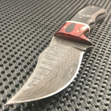 Custom Handmade Raindrop Damascus Steel Knife
