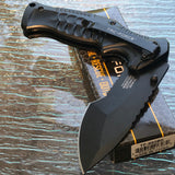 8.0" Tac Force Assisted Black Tactical Karambit Pocket Knife TF-993BK - Frontier Blades