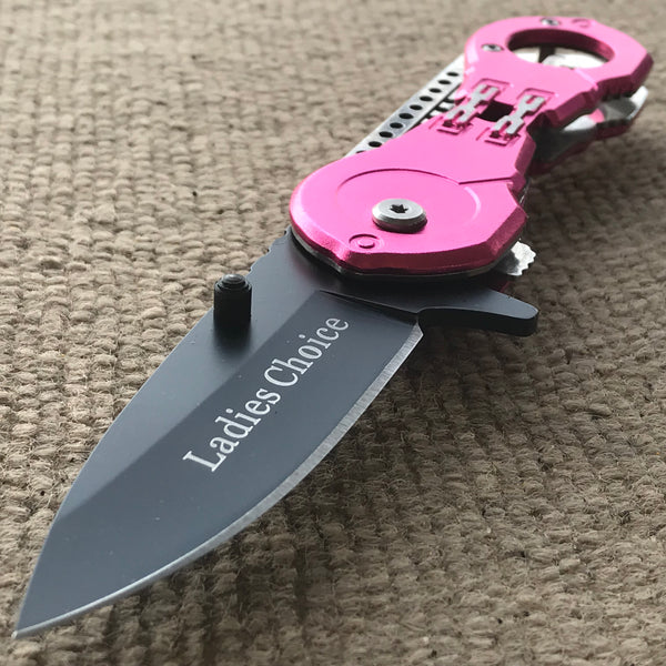 PINK Pocket Knife Stainless Steel Blade for Everyday Use as Needed Womens  Knife Unisex W FAST SHIPPING 