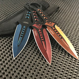 7.5" Perfect Point PP-123-3 Punisher Throwing Knife Set w/ Sheath