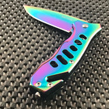 6.5" Tac Force Speedster Model Mini Rainbow Assisted Pocket Knife