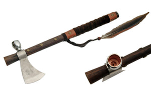 20" Tomahawk Pipe Peace Axe - Frontier Blades